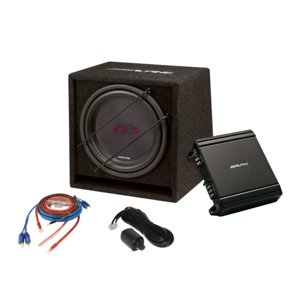Alpine SBG-30KIT 12" Subwoofer kit med forstærker Bilstereo > Subwoofere