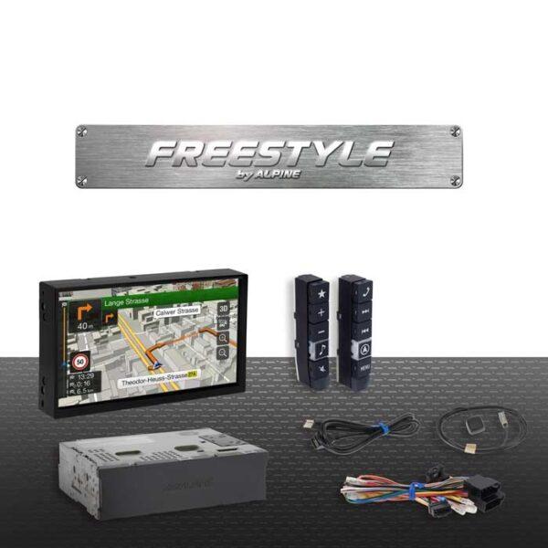 Alpine X701DF Freestyle 7" navigation Bilstereo > Navigation til bil > Universal