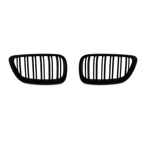 JOM Frontgrill med dobbelt ribbe i blank sort til BMW serie 2 F22/F23 årgang 2013 - Styling > Frontgrill