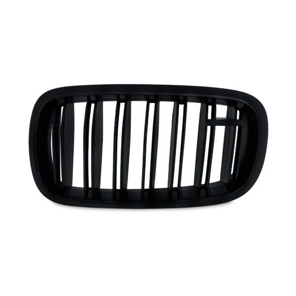 JOM Frontgrill med dobbelt ribbe i blank sort til BMW X6 F16 årgang 2014- Styling > Frontgrill