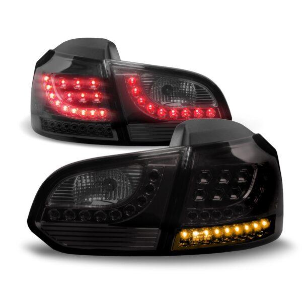LED baglygter mørk sort til VW Golf 6 årgang 2008-2012 Styling > Lygter