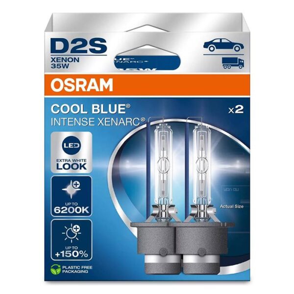 Osram Cool Blue Intense Next Gen D2S Xenon - 2 stk. Udvendig tilbehør > Pærer