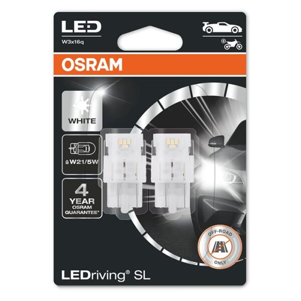 Osram LEDriving SL Hvid P21/5W - 2 stk. Udvendig tilbehør > Pærer