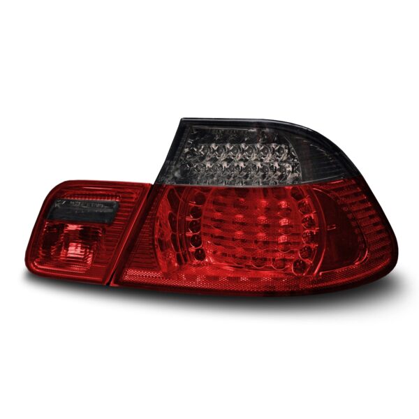 LED baglygter klar glas rød/røgfarvet til BMW E46 3 serie
