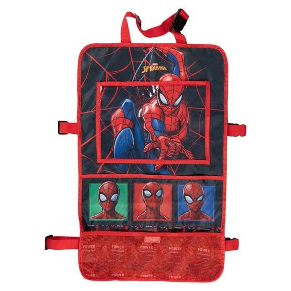 Disney sædebeskytter med opbevaringslommer Spiderman Indvendig tilbehør > Sædebeskytter