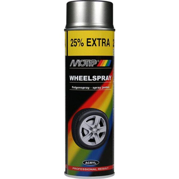 MOTIP Fælgspray - stål - 500 ml. Olie & Kemi > Spray