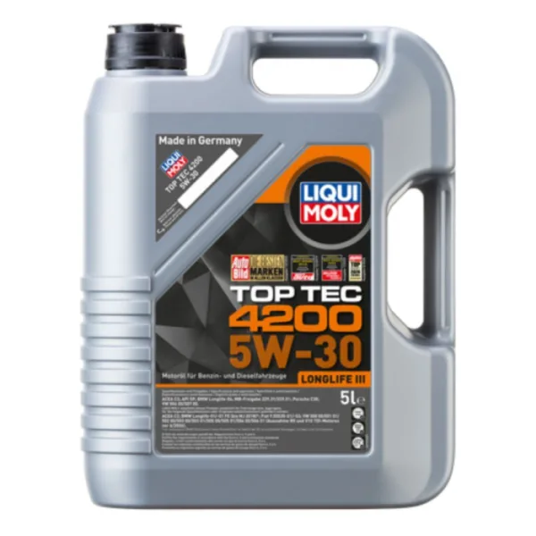 Top tec 4200 Liqui moly 5W30 Motorolie i 5l Top tec motorolie fra Liqui Moly