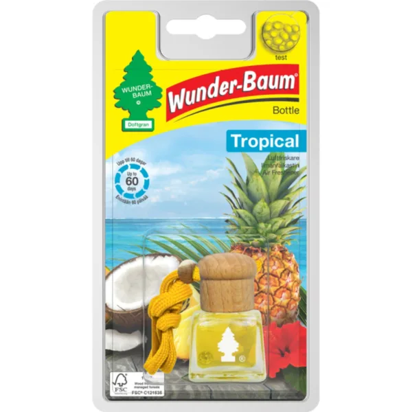 Tropical luft frisker flaske / Air Freshener bottle fra Wunderbaum Wunder-Baum dufte