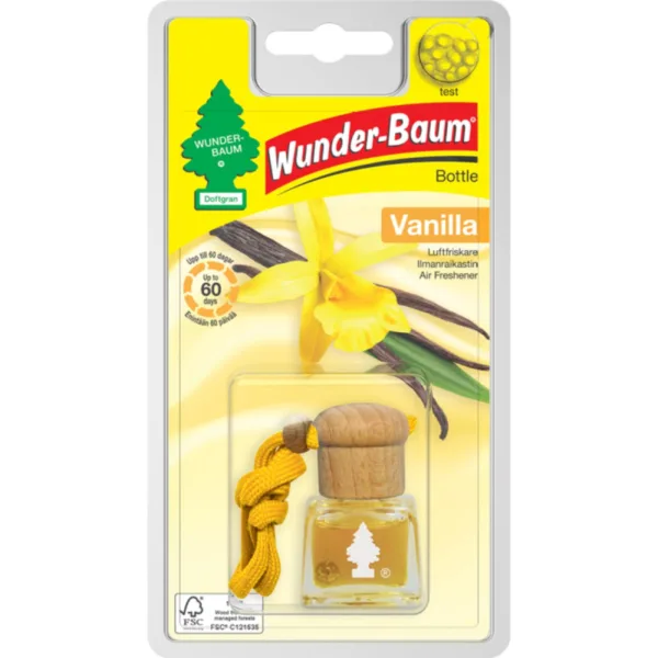 Vanilla luft frisker flaske / Air Freshener bottle fra Wunderbaum Wunder-Baum dufte